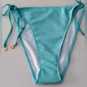 SHEIN Aqua Bikini Bottom with Side Ties